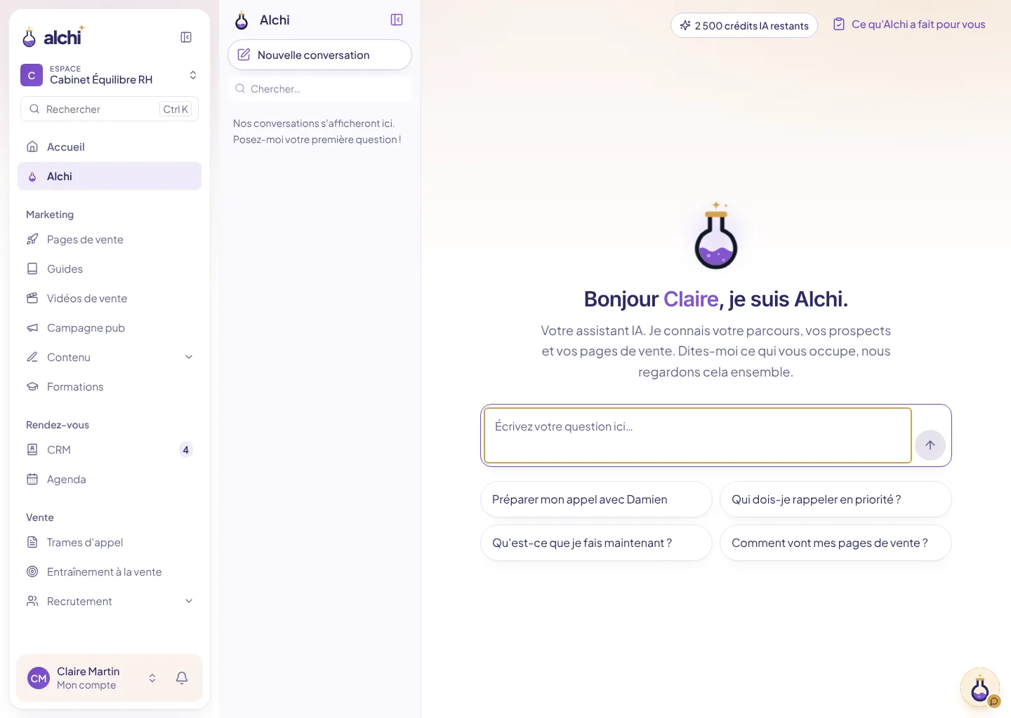 Alchi, votre assistant IA, et les questions qu’on peut lui poser