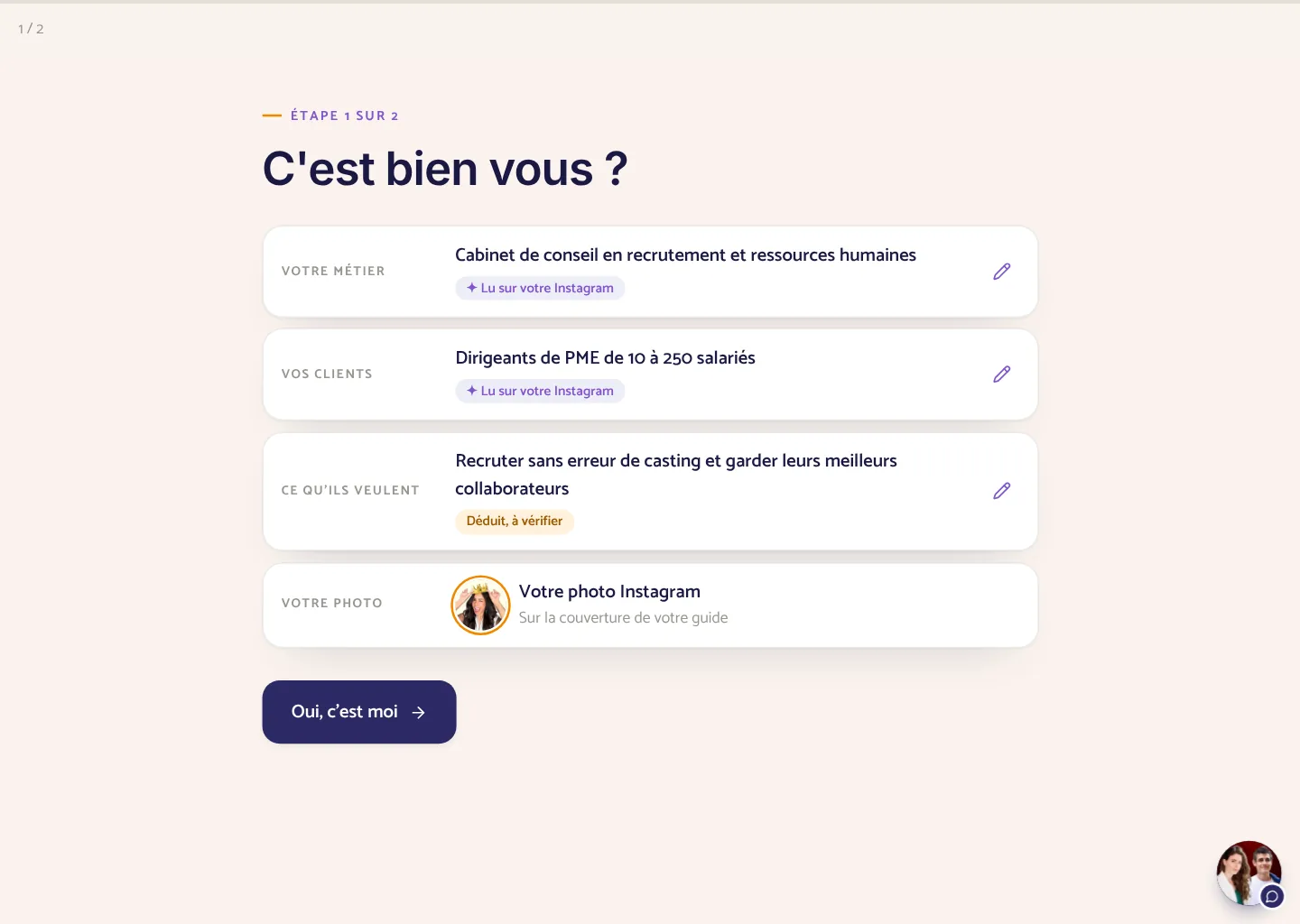 « C’est bien vous ? » : le métier, les clients et ce qu’ils veulent, lus sur le compte Instagram et confirmés d’un clic